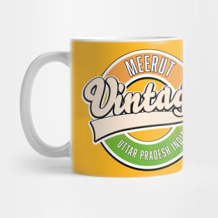 Meerut Uttar Pradesh vintage style logo Mug